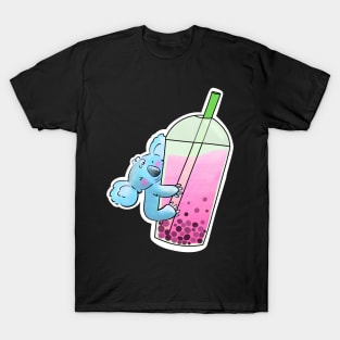 Blue Koala Loves Bubble Tea T-Shirt